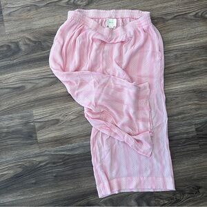 Maeve Pink Striped Casual Pants